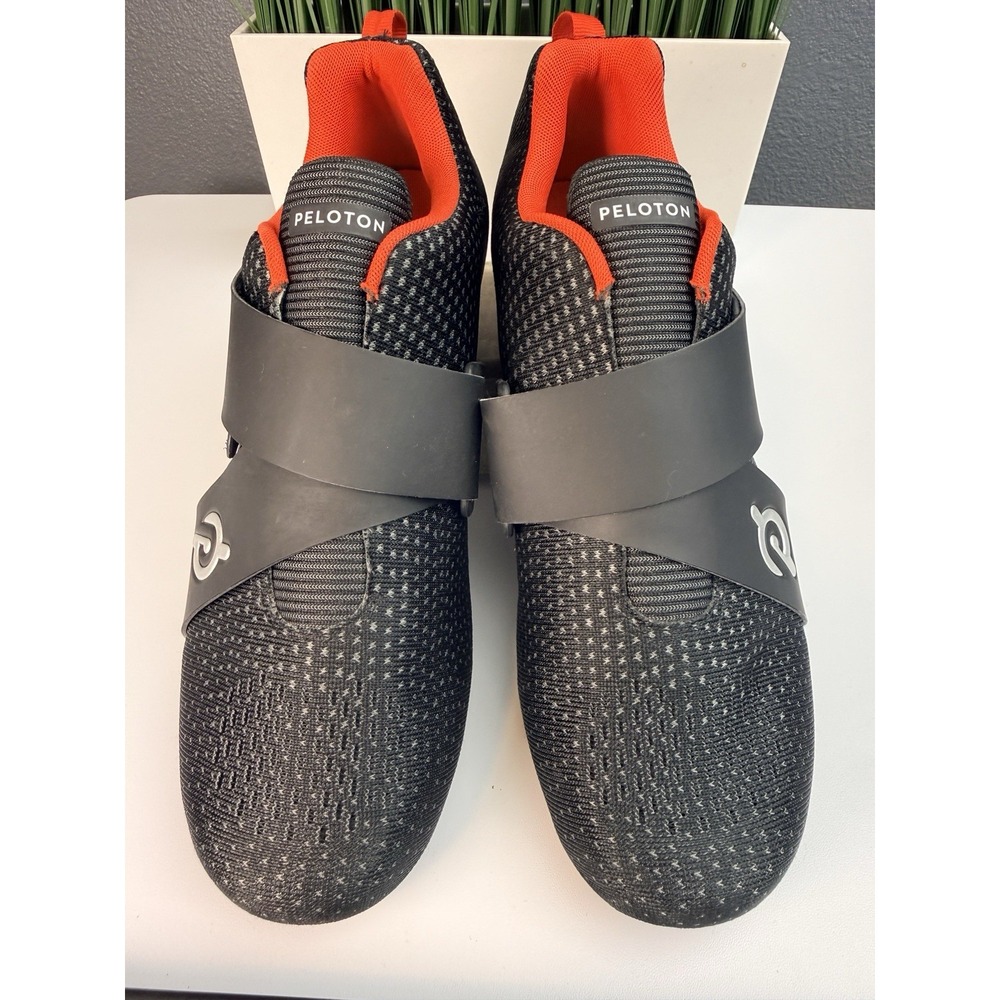 Peloton Altos Cycling Shoes Men Size 10/Womens 11.5 Black Red Cleats Indoor Spin